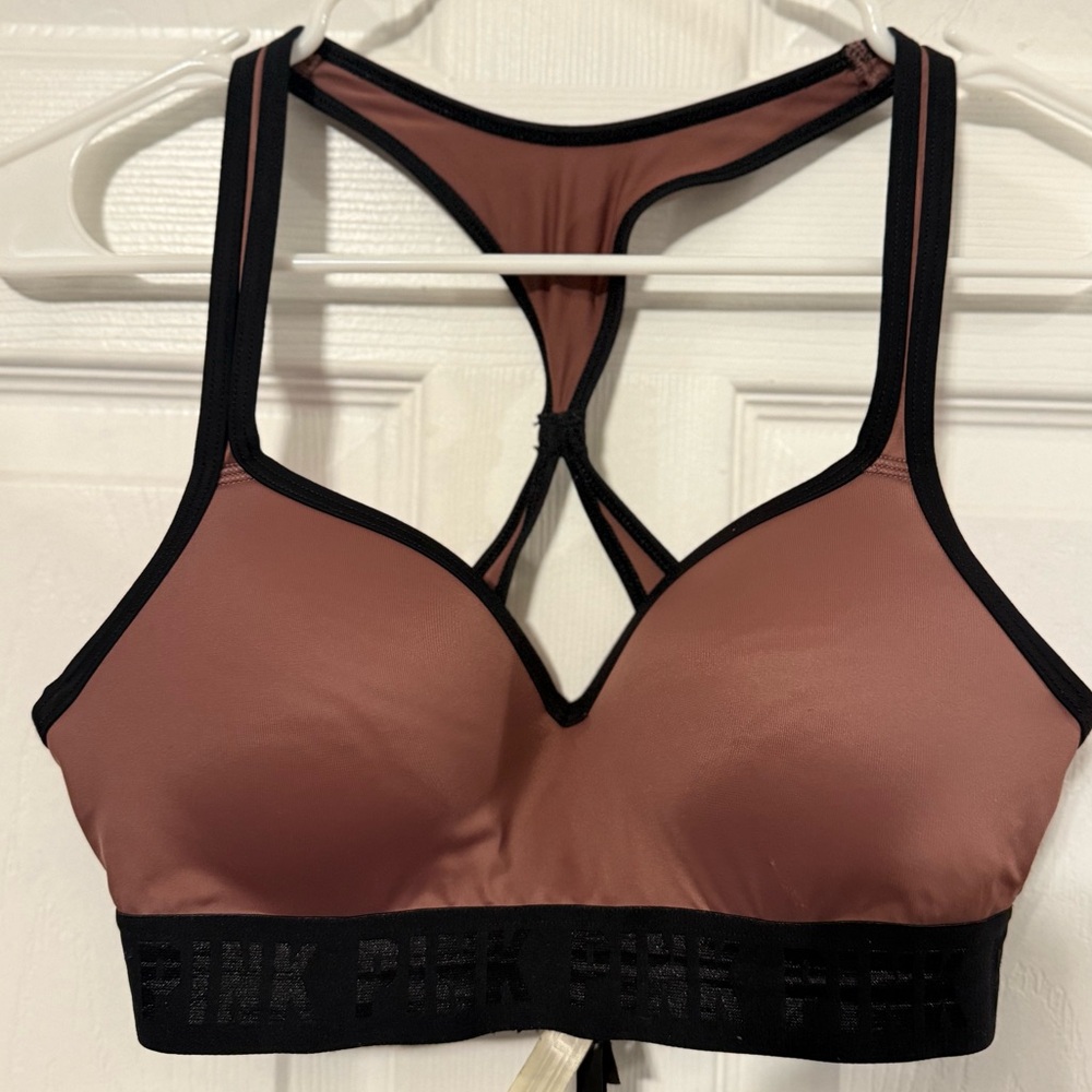 PINK Victorias Secret Women’s Mauve Sports Bra. Size Small